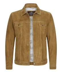 Milestone Lederjacke MSJuliano Braun/Beige