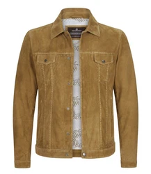 Milestone Lederjacke MSJuliano Braun/Beige