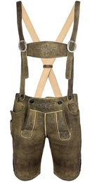 Trachtenlederhose SCHWEIGERTs Kurze Hirsch Lederhose Hartmut mit Tr