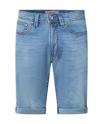 Pierre Cardin Stoffhose Lyon Bermuda Hellblau/Blau