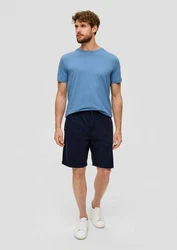 s.Oliver Bermudas Chino-Shorts im Relaxed Fit Dunkelblau/Blau/Hellblau