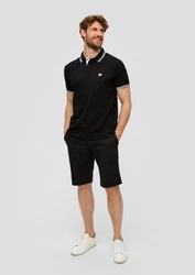s.Oliver Bermudas Chino-Shorts Schwarz/Hellblau/Grün