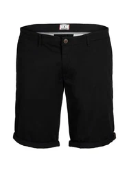 Jack & Jones Stoffhose JPSTBOWIE JJSHORTS SOLID SA SN PLS Schwarz
