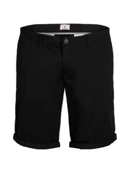 Jack & Jones Stoffhose JPSTBOWIE JJSHORTS SOLID SA SN PLS Schwarz