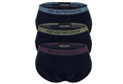 Emporio Armani Slip Core Logoband 3er Pack blau/marine