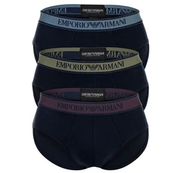 Emporio Armani Slip Core Logoband 3er Pack blau/marine