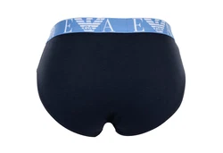 Emporio Armani Herren Slips 3er Pack BOLD MONOGRAM Marine