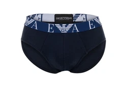 Emporio Armani Herren Slips 3er Pack BOLD MONOGRAM Marine