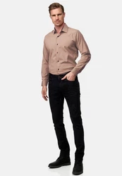 Rusty Neal Langarmhemd Beige/Braun