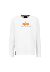 Alpha Industries Sweatshirt Basic Sweater Rubber grau/orange/wei