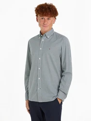 Tommy Hilfiger Langarmhemd NAT. SOFT FLEX GINGHAM RF SHIRT ornamental grn/optic wei