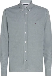 Tommy Hilfiger Langarmhemd NAT. SOFT FLEX GINGHAM RF SHIRT ornamental grn/optic wei
