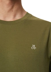Marc O'Polo T-Shirt Dunkelgrün/Khaki