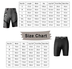 ROCKBROS Radlerhose Herren Fahrradhose mit Sitzpolster 4D Atmungsaktiv Schnelltrocknend Radhose MTB Hose Bike Shorts Schwarz/Hellbraun/Grau