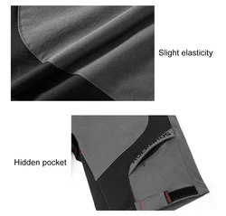 ROCKBROS Radlerhose Herren Fahrradhose mit Sitzpolster 4D Atmungsaktiv Schnelltrocknend Radhose MTB Hose Bike Shorts Schwarz/Hellbraun/Grau