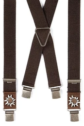 Trachtenlederhose Trachten Hosentrger - ALPIN - braun
