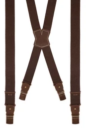 Trachtenlederhose Trachten Hosentrger - SIMPLE-DUNKEL - braun