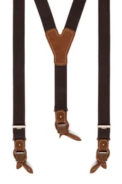 Trachtenlederhose Trachten Hosentrger - BASIC-DUNKEL - schwarz