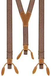 Trachtenlederhose Trachten Hosentrger - BASIC-WEB - braunmeliert