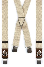 Trachtenlederhose Trachten Hosentrger - ALPIN - natur