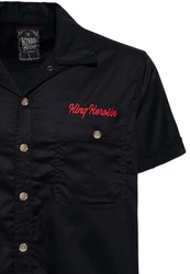 KingKerosin Kurzarmhemd Speed Kings Dunkelblau/Schwarz/Blau
