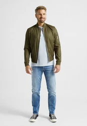 Milestone Steppmantel Popjacke Dunkelgrün/Khaki/Grün
