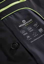 Milestone Steppmantel Popjacke Schwarz/Dunkelgrün