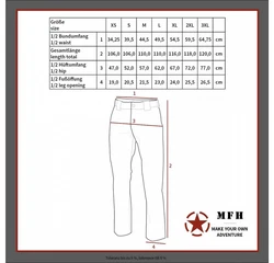 MFH Cargohose US Kampfhose BDU 