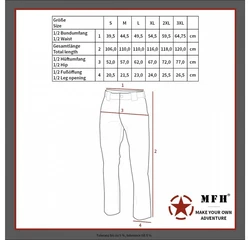 MFH Cargohose US Kampfhose BDU 