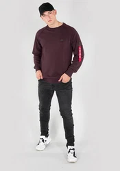 Alpha Industries Sweatshirt X-Fit Sweat Dunkelrot/Bordeaux/Lila