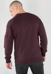 Alpha Industries Sweatshirt X-Fit Sweat Dunkelrot/Bordeaux/Lila