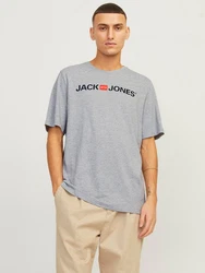 Jack & Jones T-Shirt Basic Rot/Mischfarben/Schwarz/Silber/Hellblau