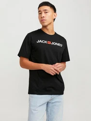 Jack & Jones T-Shirt Basic Rot/Mischfarben/Schwarz/Silber/Hellblau