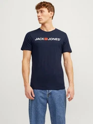 Jack & Jones T-Shirt Basic Schwarz/Dunkelblau/Hellblau/Mischfarben