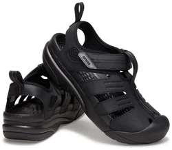 Crocs Yukon Fisherman Sandale Halbschuh Slipper Trekkingschuh schwarz
