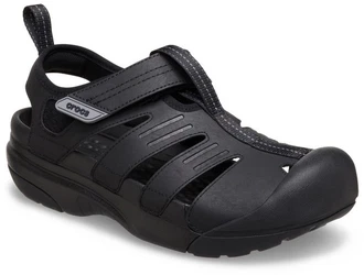 Crocs Yukon Fisherman Sandale Halbschuh Slipper Trekkingschuh schwarz