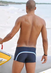 Chiemsee Boxer-Badehose Dunkelblau/Blau/Hellblau