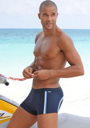 Chiemsee Boxer-Badehose Dunkelblau/Blau/Hellblau