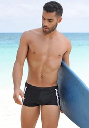 Chiemsee Boxer-Badehose Schwarz/Grau