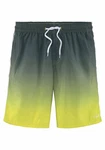 Buffalo Badeshorts mit Farbverlauf grau/gelb