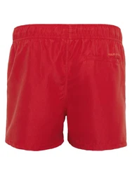Polo Sylt Badeshorts mit Label-Print Rot
