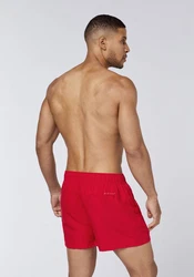 Polo Sylt Badeshorts mit Label-Print Rot