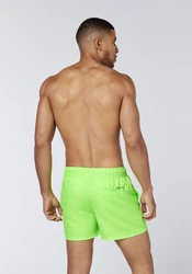 Polo Sylt Badeshorts mit Label-Print Grün/Neonfarben