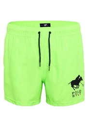 Badeshorts mit Label-Print