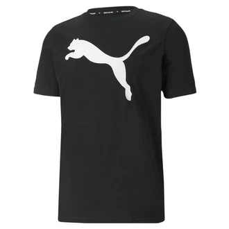 PUMA T-Shirt Active Big Logo T-Shirt Herren Schwarz/Dunkelgrau/Grau PUMA T-Shirt Active Big Logo T-Shirt Herren Schwarz/Dunkelgrau/Grau