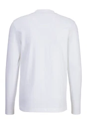 BOSS ORANGE Langarmshirt Teebasiclong Weiß/Creme