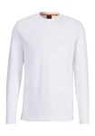 BOSS ORANGE Langarmshirt Teebasiclong Weiß/Creme