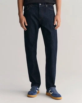 Gant Regular-fit Jeans REGULAR GANT JEANS blau/dunkelblau