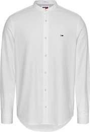 Langarmhemd TJM REG OXFORD MAO SHIRT mit Logostickerei