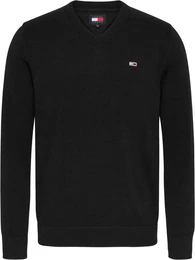 Sweatshirt TJM SLIM V NECK ESSNTL SWEATER mit Logostickerei
